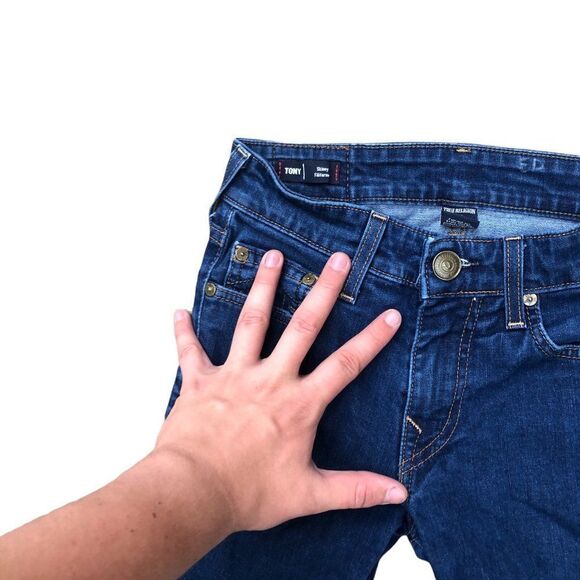 TRUE religion jeans size 29 TONY skinny blue - Picture 9 of 10